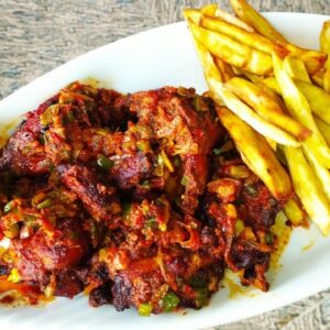 Peppered Chicken and Chips