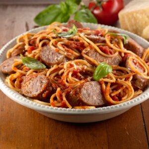 Special Spaghetti (Sausage And Beef Mix)